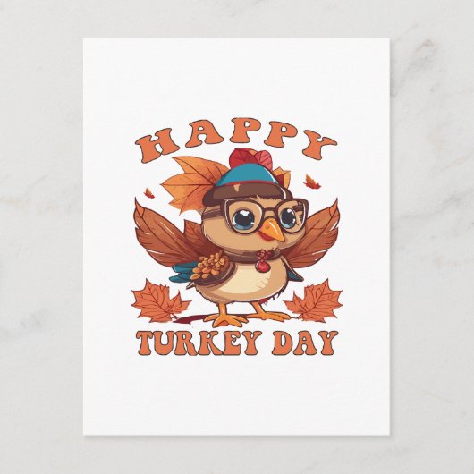 Carte D'accompagnement parle-moi de dinde de Thanksgiving (Devant)