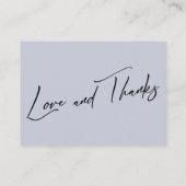 Carte D'accompagnement Parlons de cadeaux écriture manuscrite Dusty Blue (Dos)