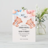 Carte D'accompagnement partie révélatrice de genre (Debout devant)