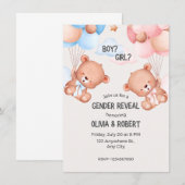 Carte D'accompagnement partie révélatrice de genre (Devant / Derrière)