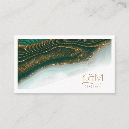 Carte D'accompagnement Parties scintillant Abstraite Strata Site Mariage (Devant)