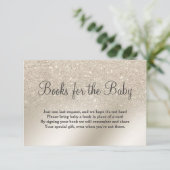 Carte D'accompagnement parties scintillant d'ivoire perlé ombre apporter  (Debout devant)