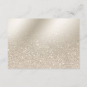Carte D'accompagnement parties scintillant d'ivoire perlé ombre apporter  (Dos)