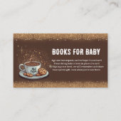 Carte D'accompagnement Parties scintillant d'or Baby shower d'hiver Choco (Devant)