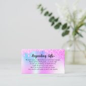 Carte D'accompagnement Parties scintillant Drives Honeymoon Fund mariage  (Debout devant)