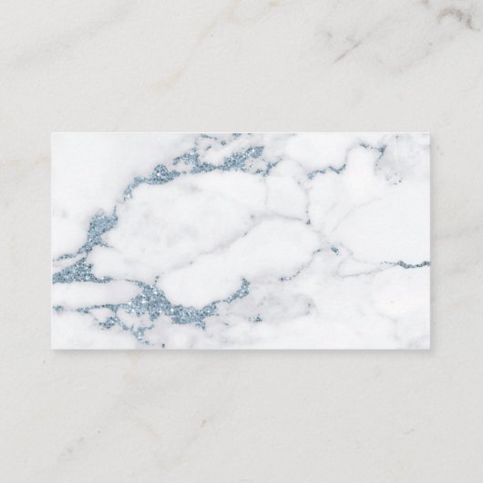 Carte D'accompagnement Parties scintillant en marbre moderne Wishing well (Dos)