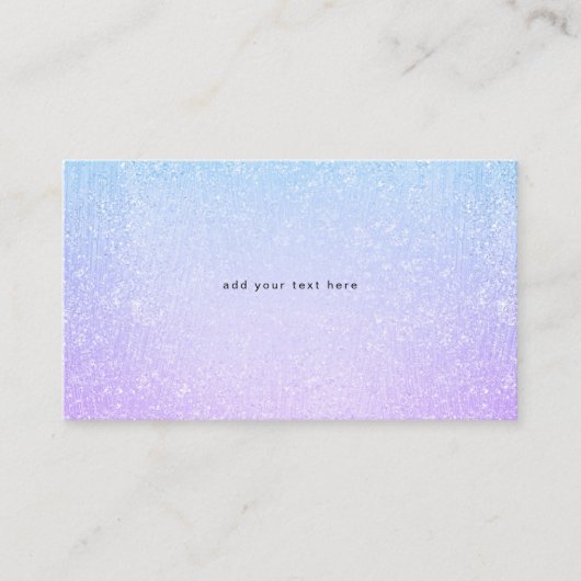 Carte D'accompagnement Parties scintillant Faux violet et turquoise (Devant)