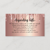 Carte D'accompagnement Parties scintillant Honeymoon Fund douche nuptiale (Devant)