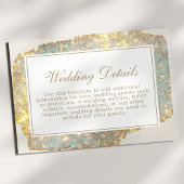 Carte D'accompagnement Parties scintillant Iridescente moderne Détails du