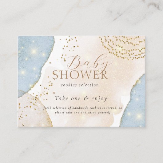 Carte D'accompagnement Parties scintillant magique Abstrait Baby shower m (Devant)