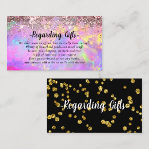 Carte D'accompagnement Parties scintillant magique Lune de miel Wishing p