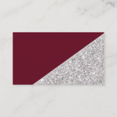 Carte D'accompagnement Parties scintillant moderne en argent sur le Merci (Dos)