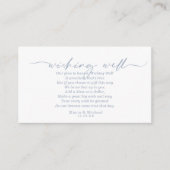 Carte D'accompagnement Parties scintillant moderne en marbre Wishing well (Devant)