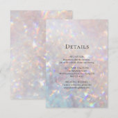Carte D'accompagnement Parties scintillant moderne étincelle (Devant / Derrière)