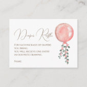 Carte D'accompagnement Parties scintillant rose moderne ballons tombole t (Devant)