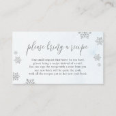 Carte D'accompagnement Parties scintillant Snowflakes apporter une Fête d (Devant)