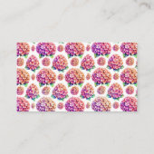 Carte D'accompagnement Parure de douche thème livre Hydrangea (Dos)