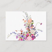 Carte D'accompagnement Pas de cadeau Envelopper Floral affichage nuptiale (Dos)