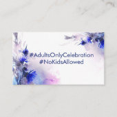 Carte D'accompagnement Pas d'enfants annonce mariage Cornflower Reverie (Devant)