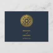 Carte D'accompagnement Passeport de mariage de destination Boussole Maria (Devant)