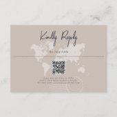 Carte D'accompagnement Passeport de mariage de destination Boussole Maria (Dos)