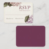 Carte D'accompagnement PASSION | Wedding Invite RSVP (Devant / Derrière)