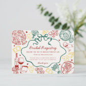 Carte D'accompagnement Pasta Thats Amore Italian Bridal Registry (Debout devant)