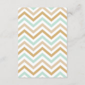 Carte D'accompagnement Pastel Gold et Green Zig Zag Neutral Baby Books (Dos)