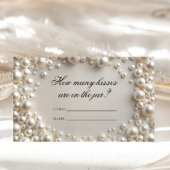 Carte D'accompagnement Pastel Pearl Combien de baisers jeu nuptiale