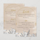 Carte D'accompagnement Pastel Pink Wedding Enclosure Card (Devant / Derrière)