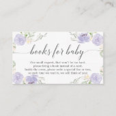 Carte D'accompagnement Pastel Purple Réserver Demande Baby shower Invitat (Devant)