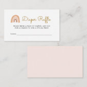 Carte D'accompagnement Pastel Rainbow Baby shower Déchets Raffle Billets (Devant / Derrière)