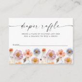 Carte D'accompagnement Pastel Rose Fleur sauvage Baby shower Déchets Raff (Devant)