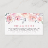 Carte D'accompagnement Pastel Roses Roses Roses Roses Verdure Baby shower (Devant)