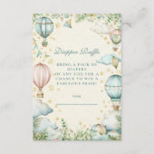 Carte D'accompagnement Pastel Sky Adventure Diapper Raffer (Devant)