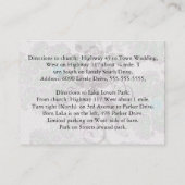 Carte D'accompagnement pastels ressort floral damassé (Dos)