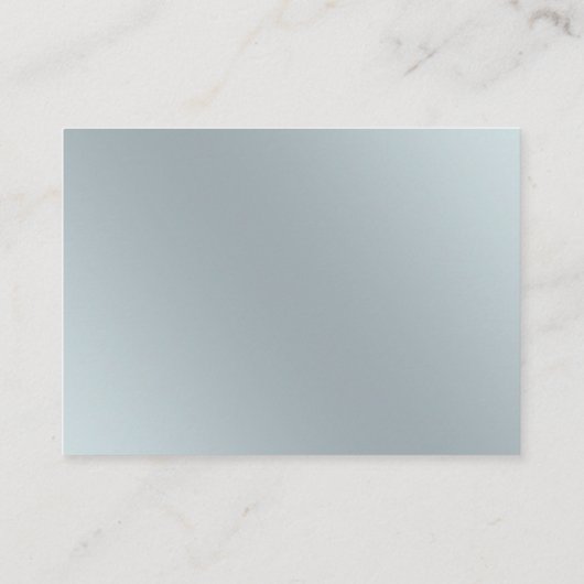 Carte D'accompagnement Paua shell & Waves Wedding Réception Card (Dos)