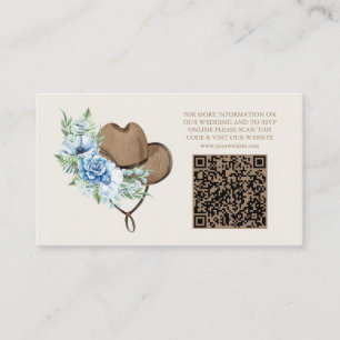 Carte D'accompagnement Pays de l'Ouest Bohême Mariage Floral