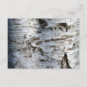 Carte D'accompagnement Pays Rustic Birch Tree Mariage - détails Insérer (Dos)