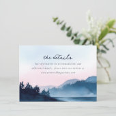 Carte D'accompagnement Paysage calme à l'aquarelle dans les tons pastel (Debout devant)