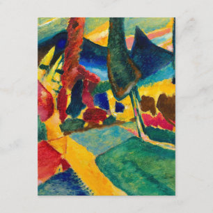 Carte D'accompagnement Paysage de Kandinsky avec deux peupliers