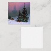 Carte D'accompagnement Paysage d'hiver Caspar David Friedrich (Devant / Derrière)