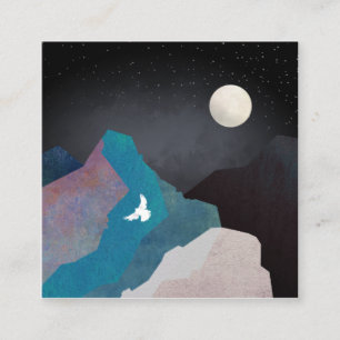 Carte D'accompagnement Paysage d'oiseau de montagne