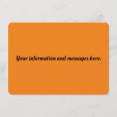 Carte D'accompagnement Paysage nocturne; chasse ou moisson lune (Dos)