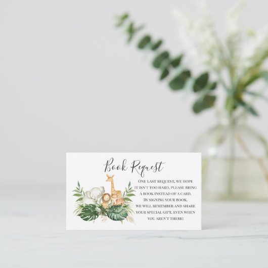 Carte D'accompagnement Paysages Et Safari Animaux Sur Demande (Debout devant)