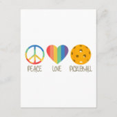Carte D'accompagnement Peace Love Pickleball (Dos)