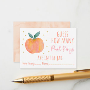 Carte D'accompagnement Peach Gold Devine Combien De Jeu