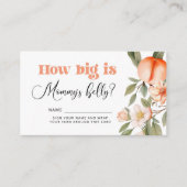 Carte D'accompagnement Peach How big is mommys ventre game (Devant)