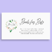 Carte D'accompagnement Peach It's a Girl Books for Baby shower