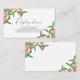 Carte D'accompagnement Peachs - Display douche